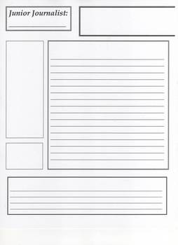 Blank Newspaper Template For Kids