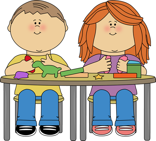 Children Playing At School Clip Art