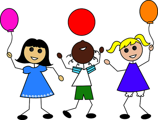 Children Playing Cartoon Clip Art