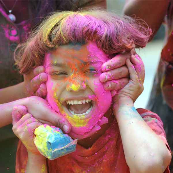 Children Playing Holi Pictures