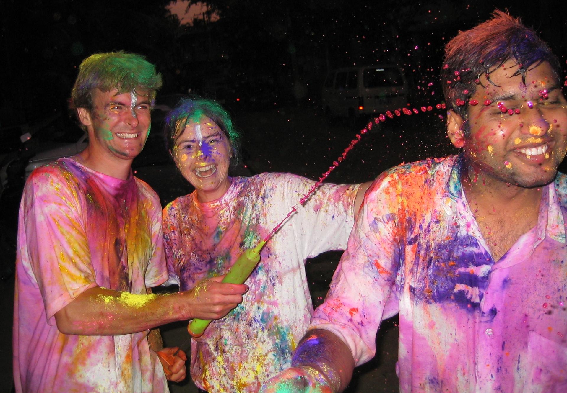 Children Playing Holi Pictures