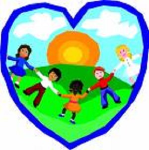 Children Playing Together Clipart