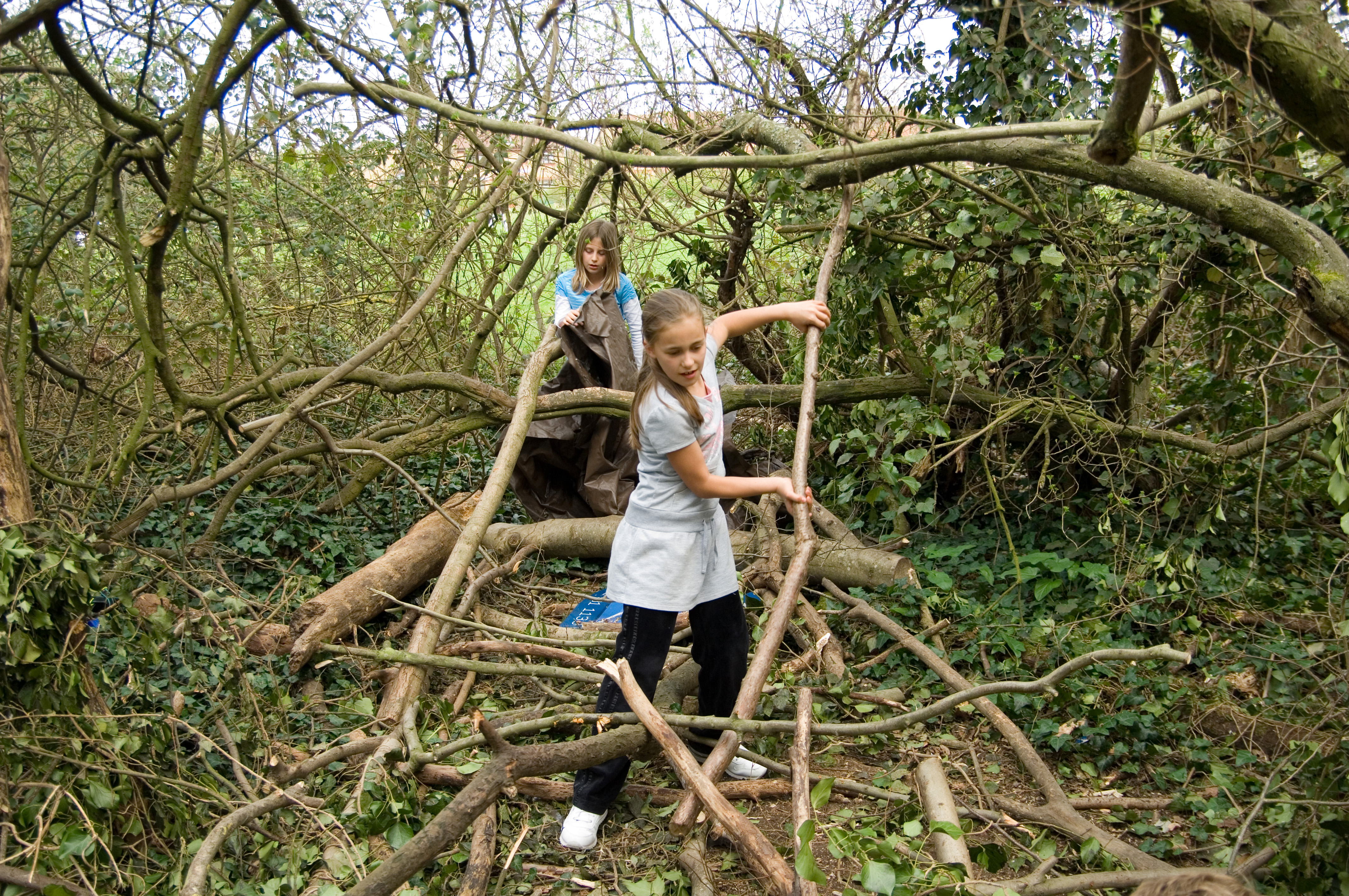 Children Playing Together Outside