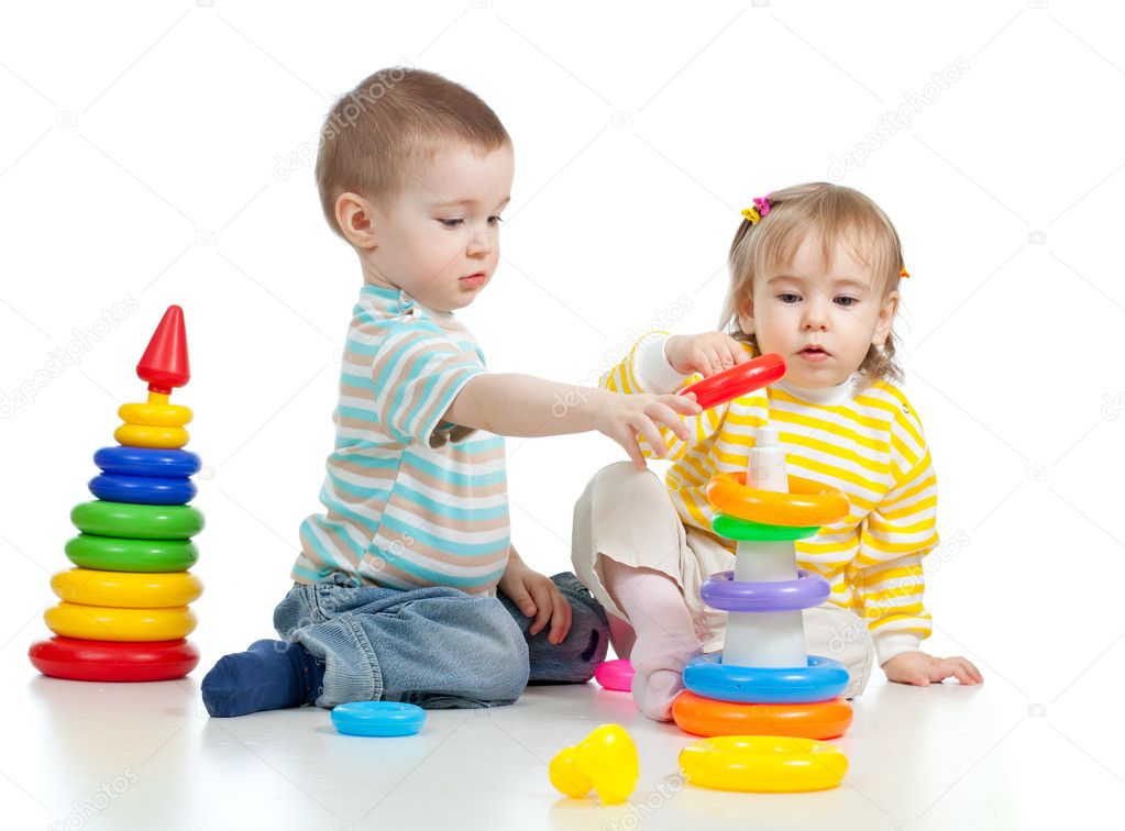 Children Playing With Toys