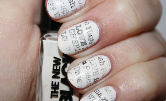 Diy Newspaper Nails