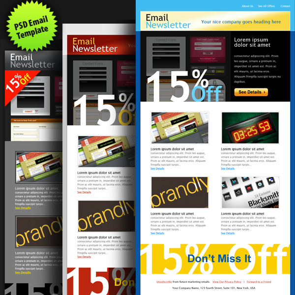 Email Newsletter Layout