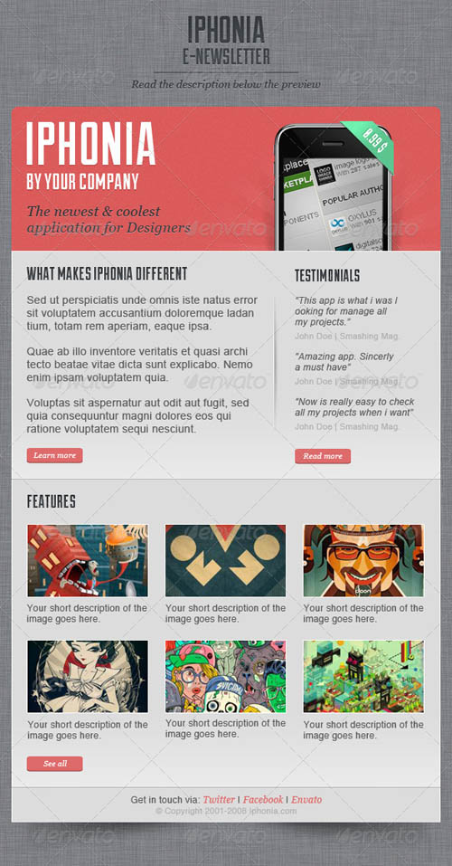 Email Newsletter Templates Indesign