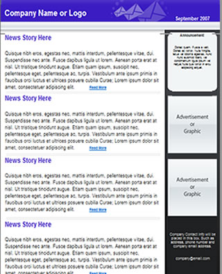 Free Html Email Newsletter Templates Download