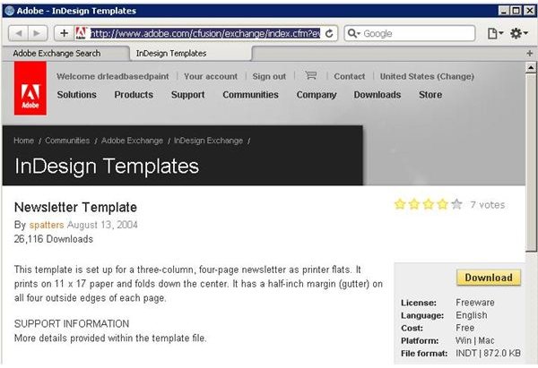 Free Indesign Newsletter Templates Download