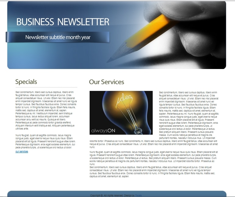 Free Newsletter Formats Templates