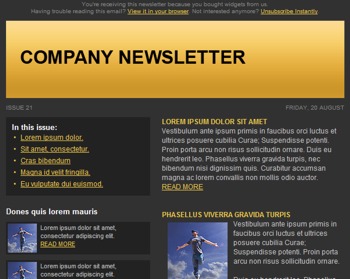 Gmail Email Newsletter Templates Free