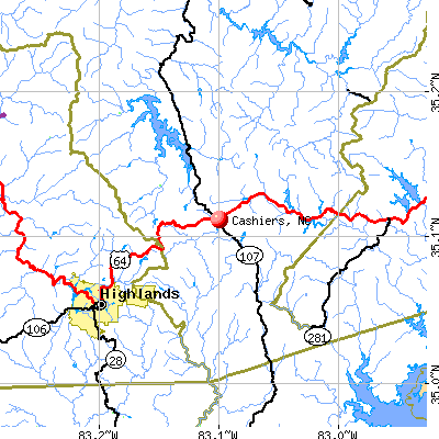 Highland Nc Map