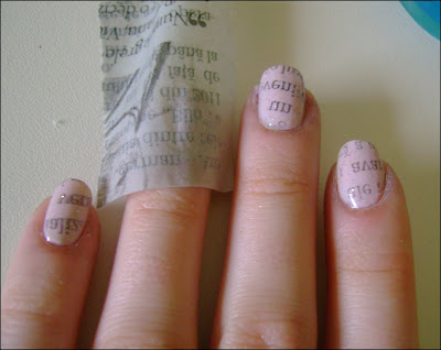 How To Do Newspaper Nails Yahoo