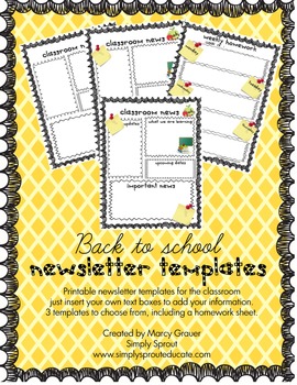 Kindergarten Newsletter Examples