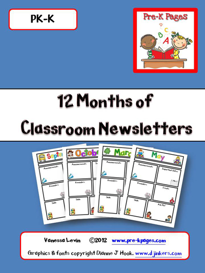 Kindergarten Newsletter Templates Free