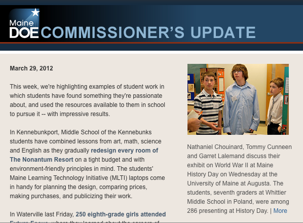 Middle School Newsletter Examples