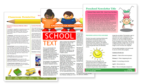 Newsletter Templates For Schools By Microsoft