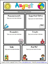 Newsletter Templates For Teachers