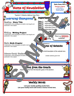 Newsletter Templates For Teachers Free