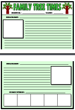 Newspaper Article Template For Children