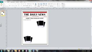 Newspaper Article Template For Kids