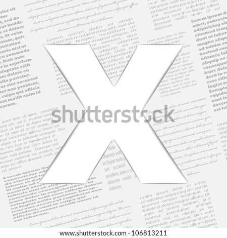 Newspaper Background Vector