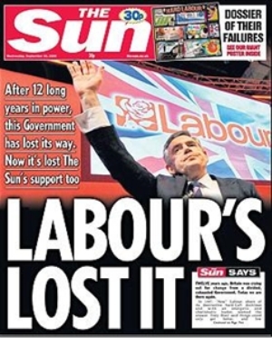 Newspaper Front Page The Sun