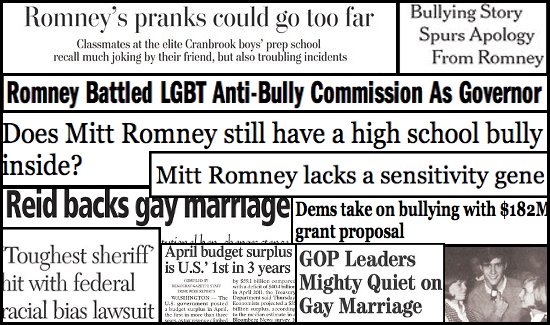 Newspaper Headlines Collage