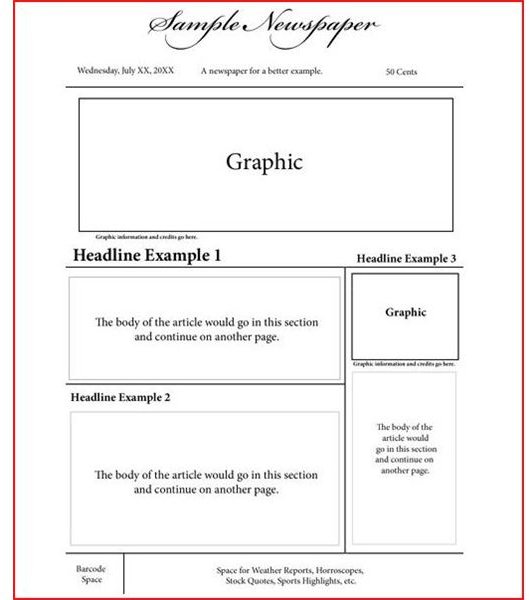 Newspaper Layout And Design