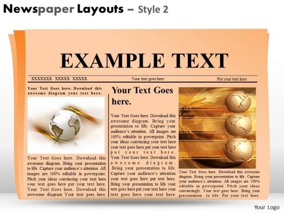 Newspaper Layout Design Ppt