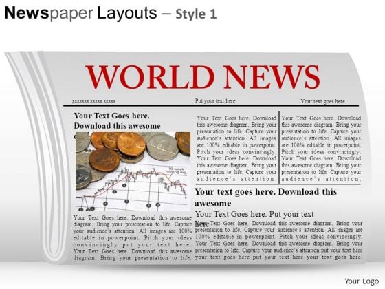 Newspaper Layout Template For Kids