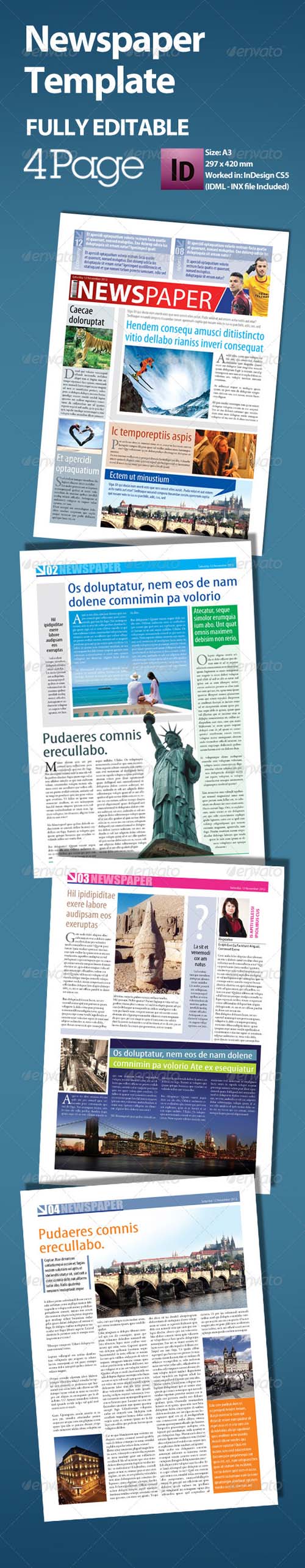 Newspaper Layout Template For Mac