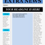 Newspaper Template Free For Kids