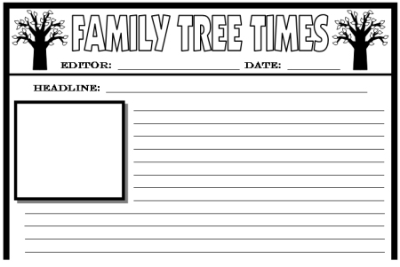 Newspaper Template Free For Kids
