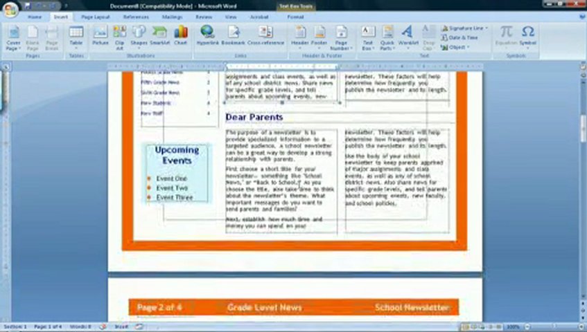 Newspaper Template Microsoft Word 2007