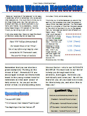 School Newsletter Templates For Word