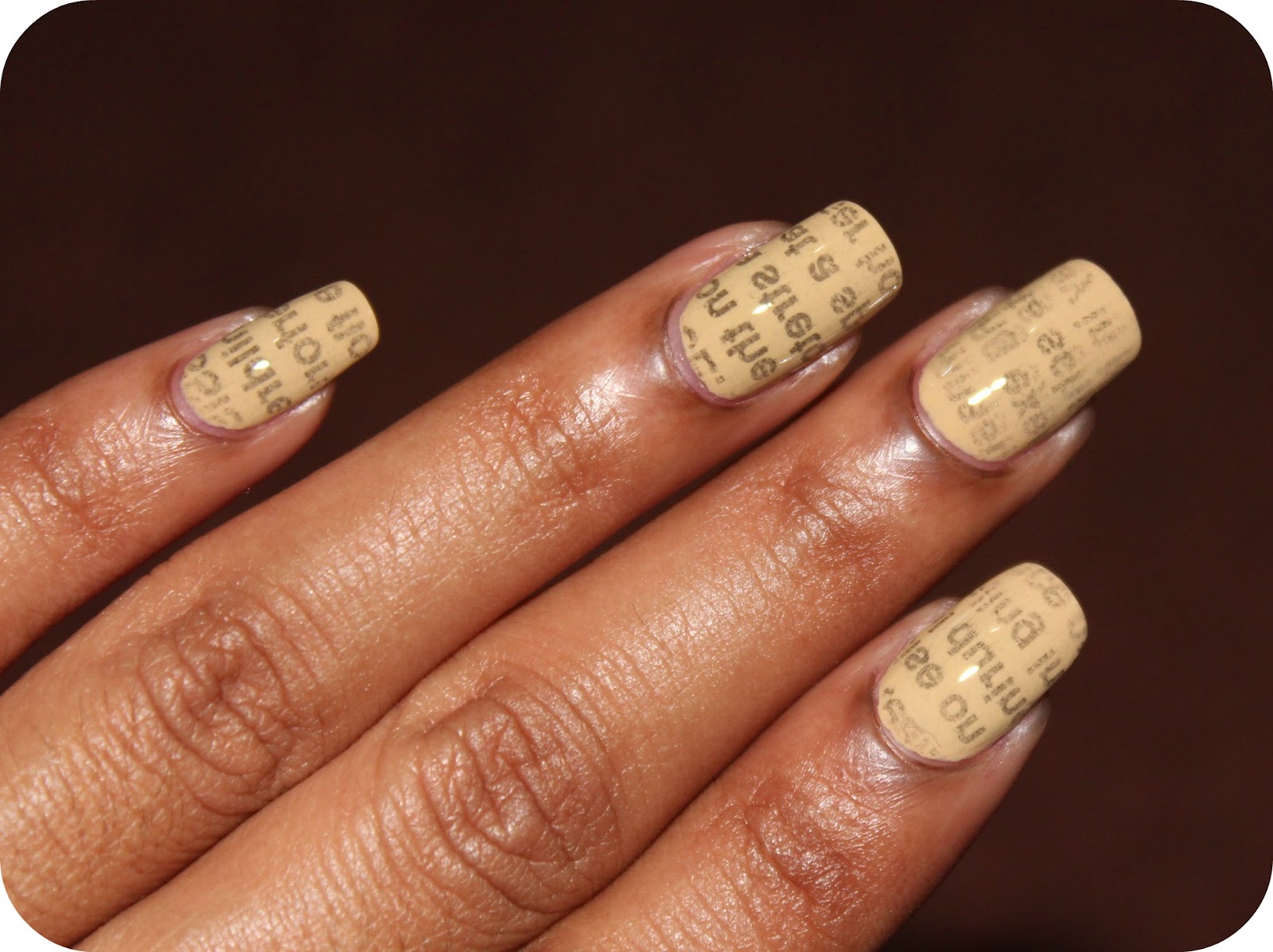 Youtube Newspaper Nails With Water